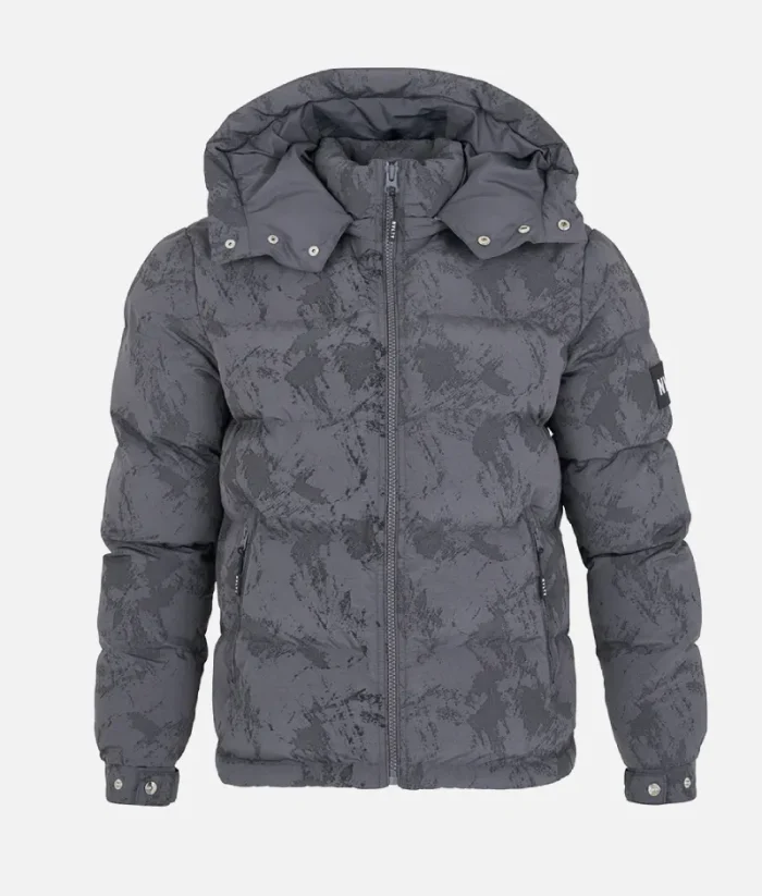 Nvlty Concrete Puffer Jacket Charcoal Grey (2)