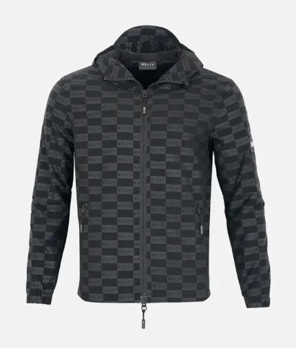 Nvlty Monogram Windbreaker Black (2)