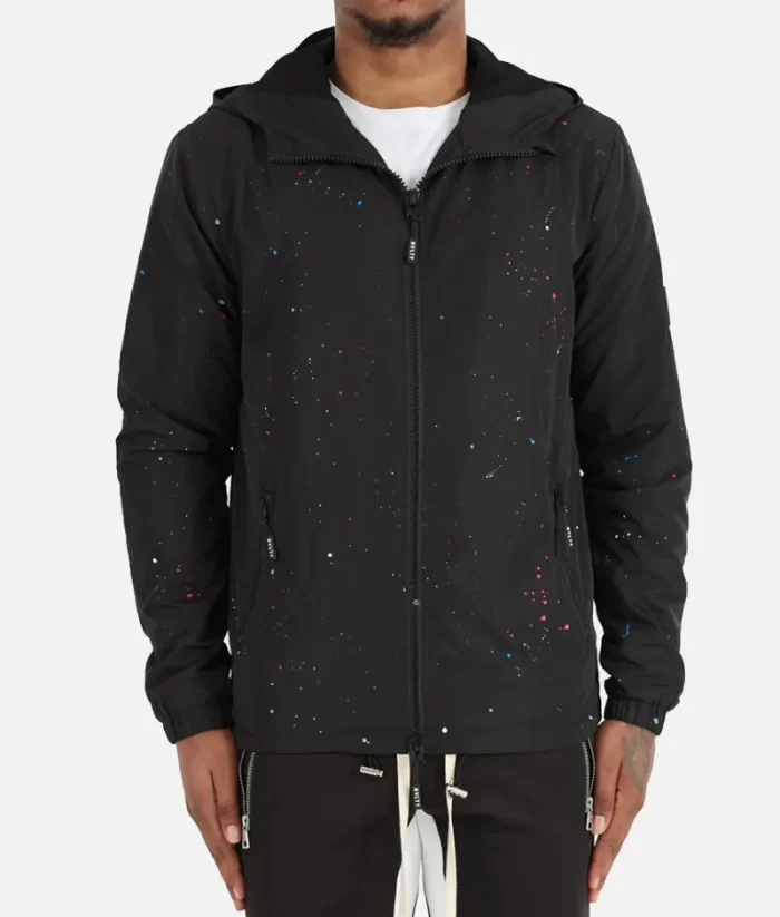 Nvlty Paint Windbreaker Black (1)