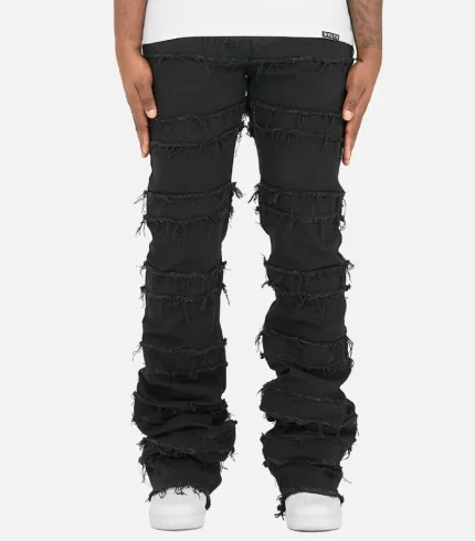 Nvlty Vintage Flare Thread Jeans Black (2)